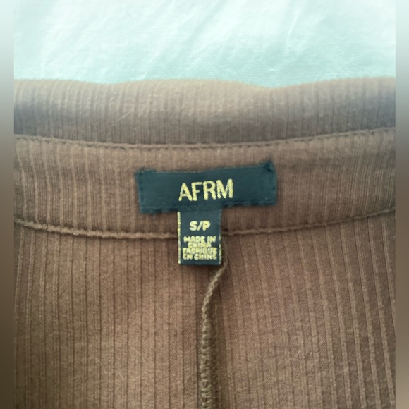 Brown AFRM button up dress - Picture 2 of 4